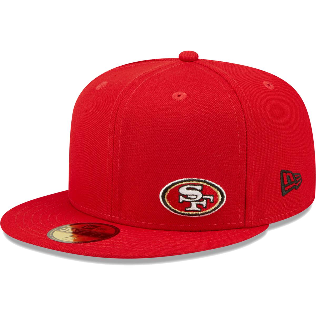 Men's New Era Scarlet San Francisco 49ers Flawless 59FIFTY Fitted Hat ...