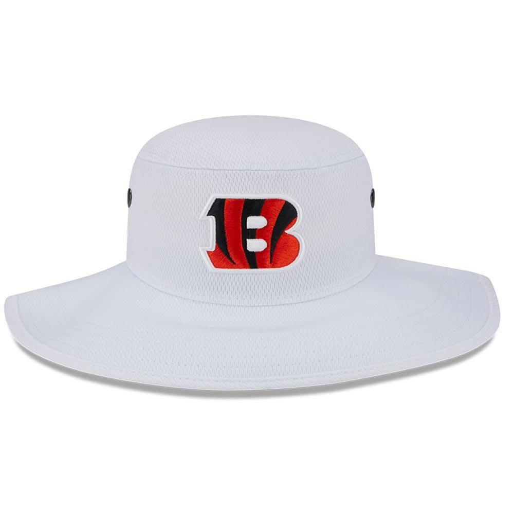 Men's New Era White Cincinnati Bengals 2023 NFL Training Camp Panama Bucket Hat