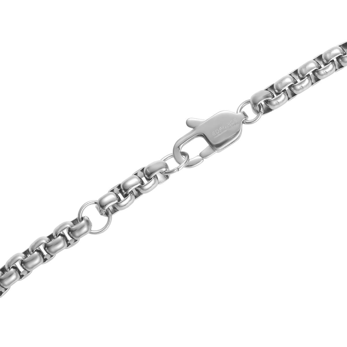 Sterling Silver Multi Strand Box Link Bracelet top 7.75 inches