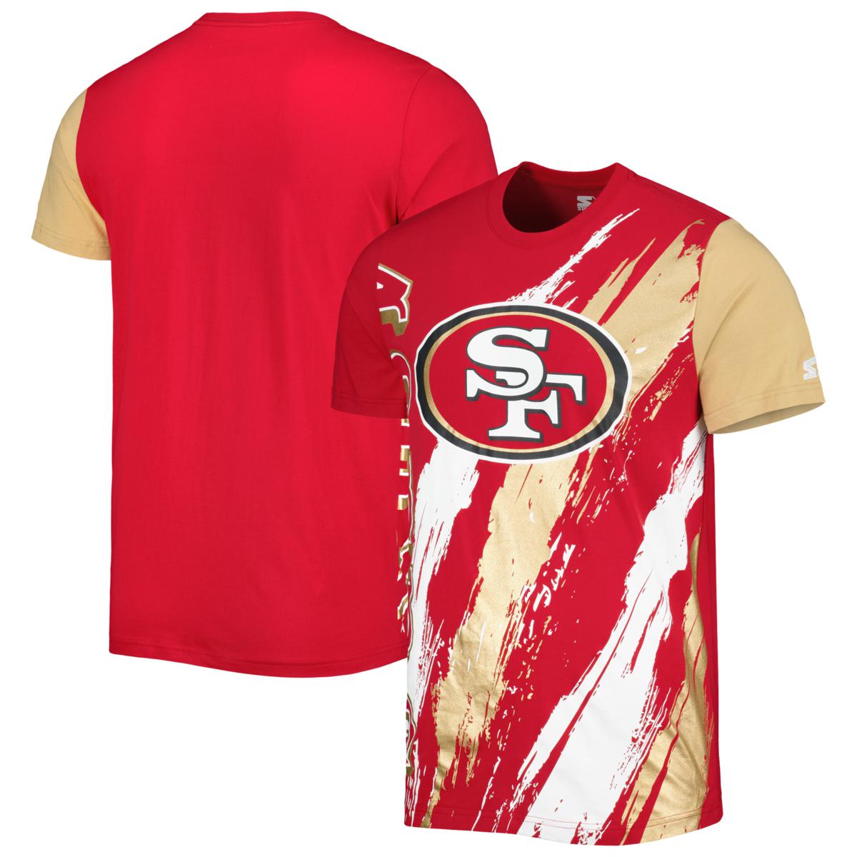 Men s Starter Scarlet San Francisco 49ers Extreme Defender T Shirt