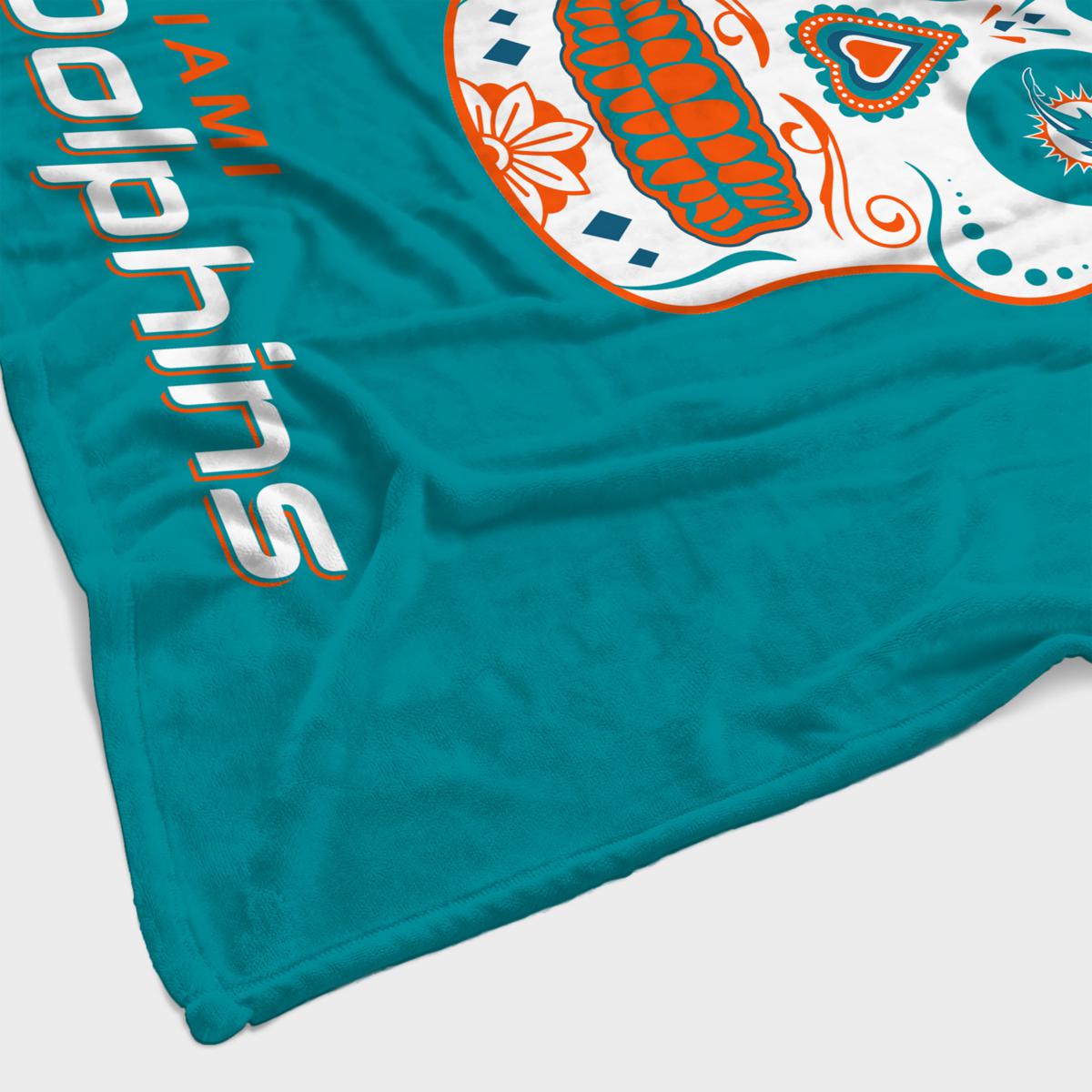 Miami Dolphins Established Logo Blanket - Cruel Ball