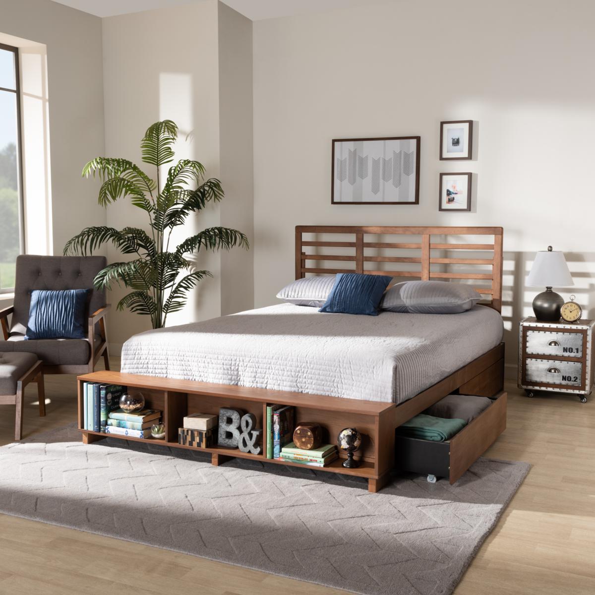 Baxton studio wren storage bed discount