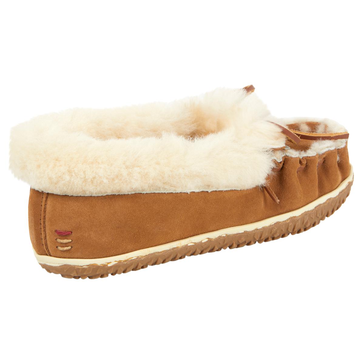 MINNETONKA モカシンアルティメット　US5/22〜23cm Minnetonka® Ultimate Sheepskin Suede Slipper - 23280641 | HSN