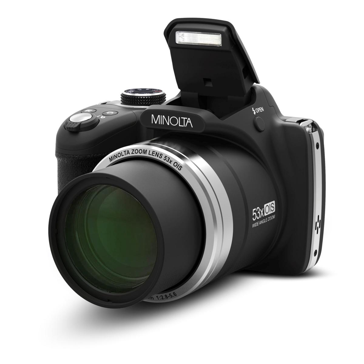 Minolta MN53Z 53X Optical Zoom 16 MP Wi-Fi Camera w/Bag & SD Card