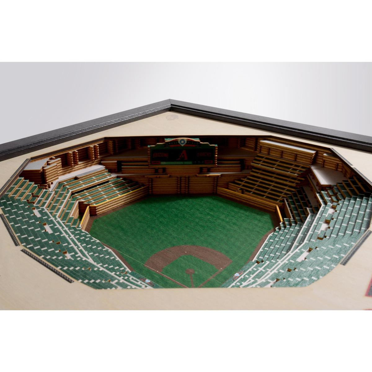 St. Louis Cardinals 25-Layer StadiumViews Lighted End Table