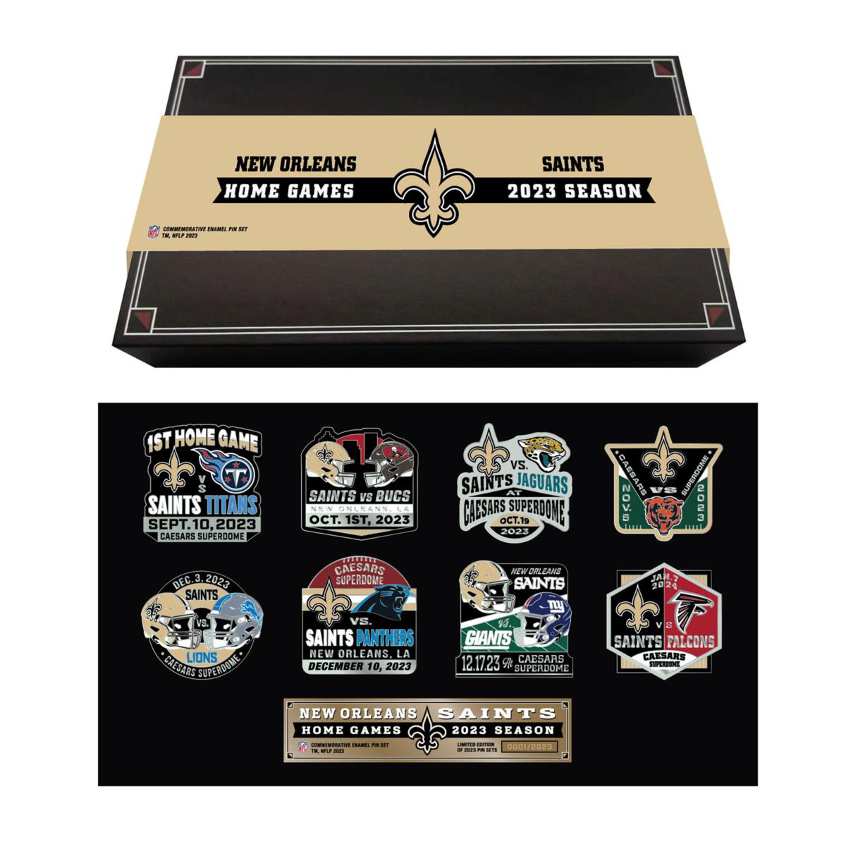 https://i01.hsncdn.com/is/image/HomeShoppingNetwork/rocs1200/mojo-new-orleans-saints-2023-game-day-pin-collector-set-d-2024010107333385~22195828w.jpg