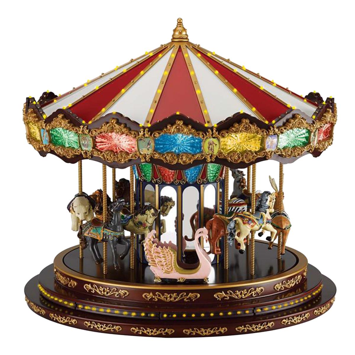 Mr. Christmas Marquee Deluxe Carousel with LED Lights | HSN