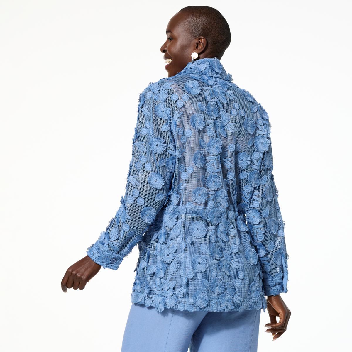 MWEmbroideredMesh JackET - 23507059 | HSN MWEmbroideredMesh JackET - 23507059 | HSN