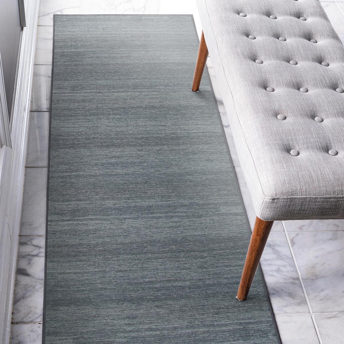 GelPro Nevermove Jordan Grey 2 ft. x 2.8 ft. Machine-Washable Polyester  Designer Accent Area Rug with GellyGrippers 107-1-2434-JDGL - The Home Depot