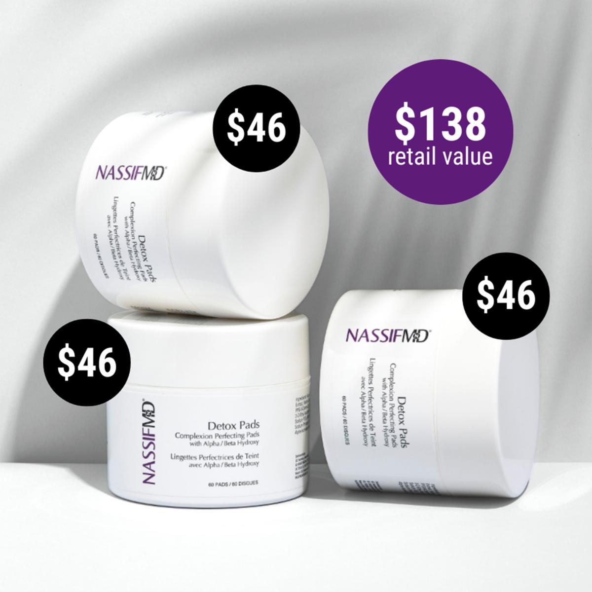 NassifMD® 3-pack 60-count Original Detox Pads - 8980636 | HSN