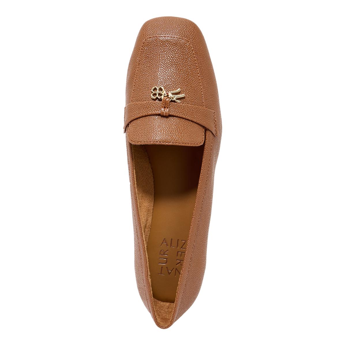 Naturalizer Women’s Brown Leather Slip-On
Loafers Tassels Square Toe Sz 9 Narrow Naturalizer Brody Slip-On Loafer with Charm Detail | HSN main image 3