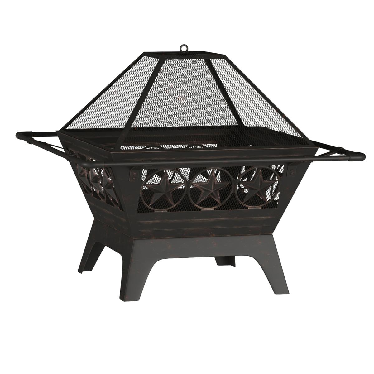 Wood Burning Fire Pit with Grill 32