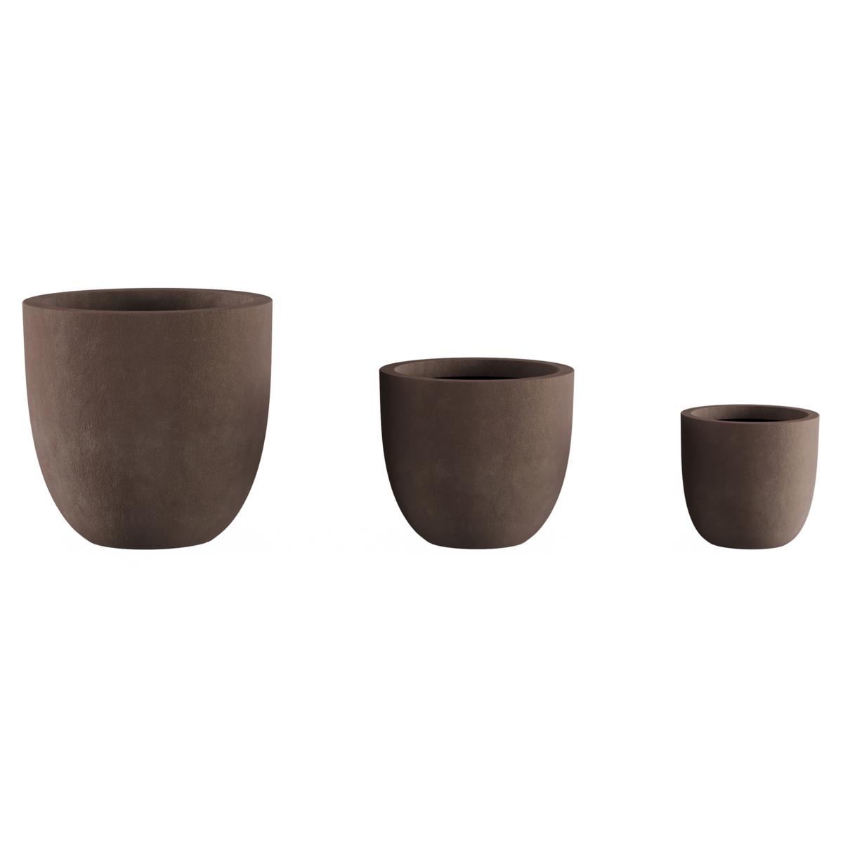 Nature Spring 3-Pack 13.5-in W x 4.75-in H Sand Stone Plastic  Contemporary/Modern Indoor/Outdoor Planter in the Pots & Planters  department at