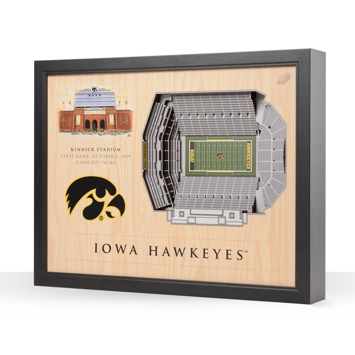 NCAA Iowa Hawkeyes StadiumViews 3-D Wall Art - Kinnick Stadium