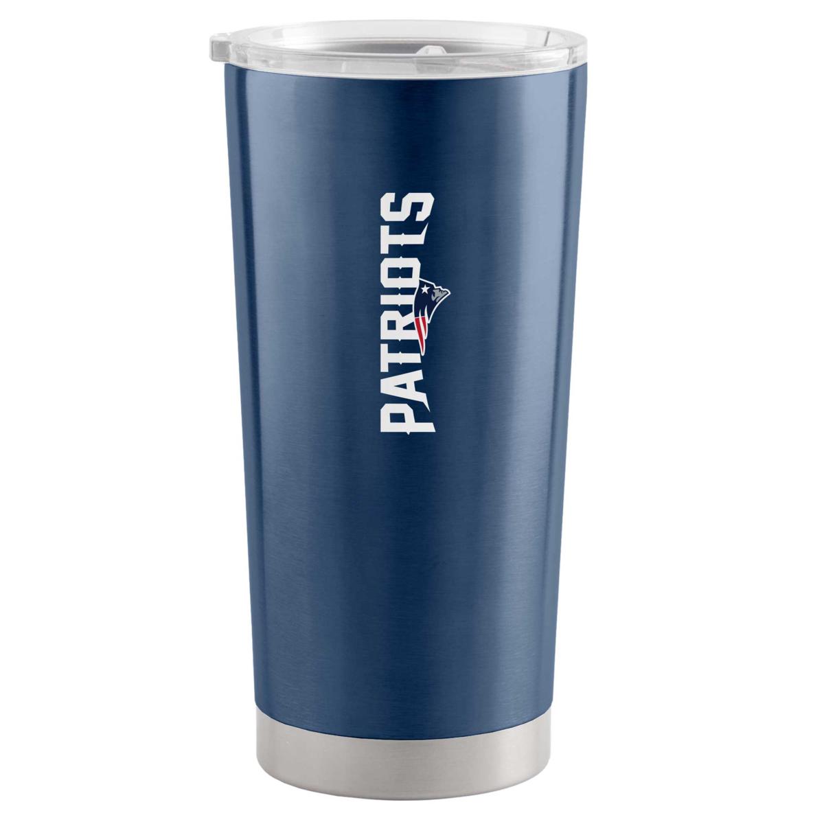 20oz New England Patriots NFL tumbler with box, lid and straw