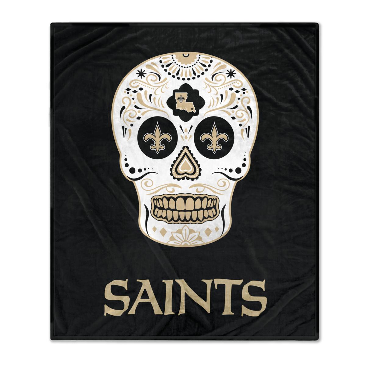 New Orleans Saints 60'' x 70'' Sugar Skull Fleece Blanket - 21629410 | HSN