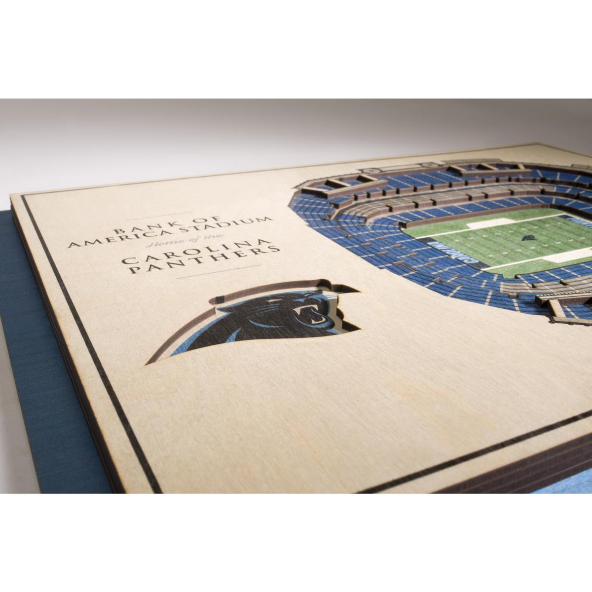 Carolina Panthers 3D StadiumViews Picture Frame Bank of America