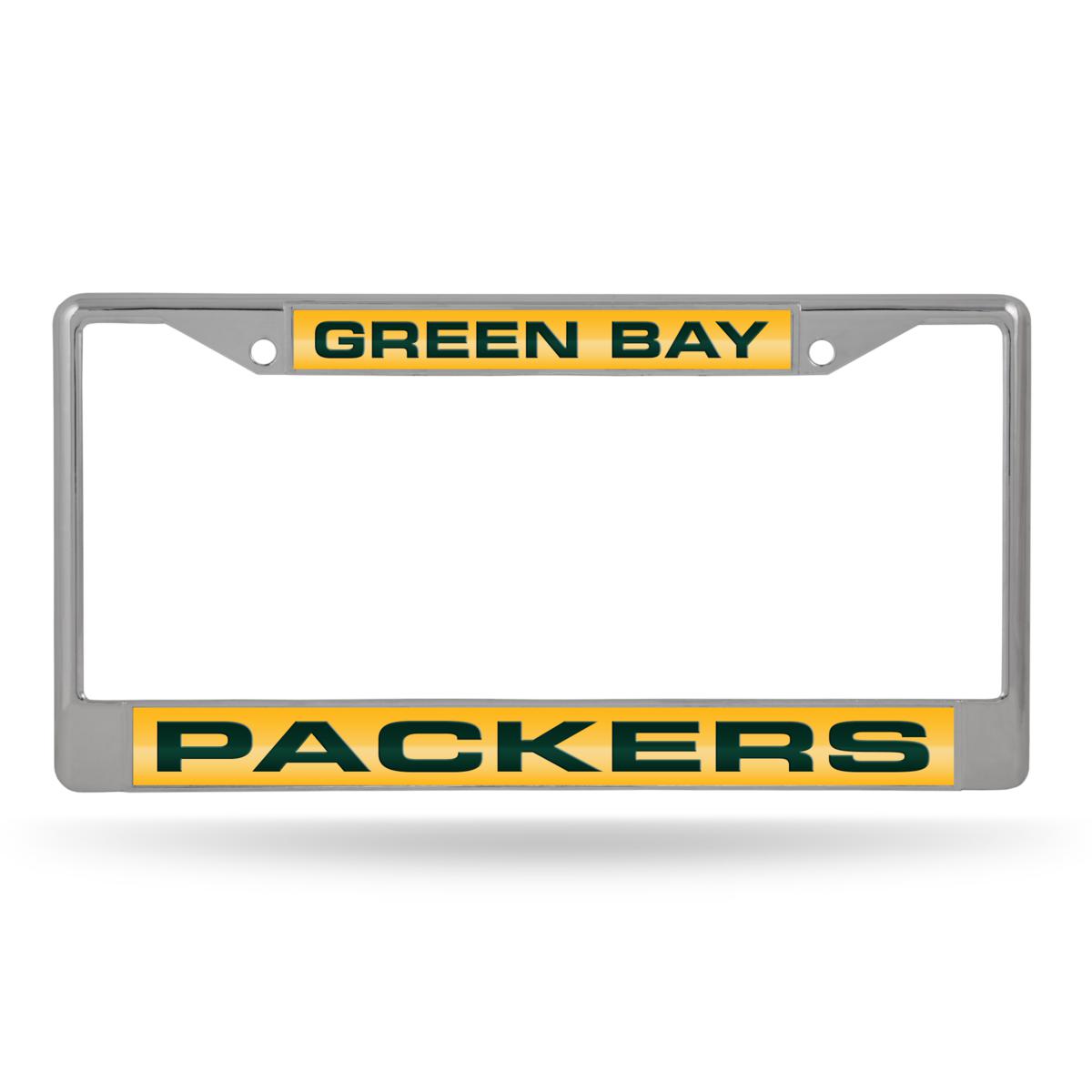 Officially Licensed NFL Laser-Cut Chrome License Plate Frame