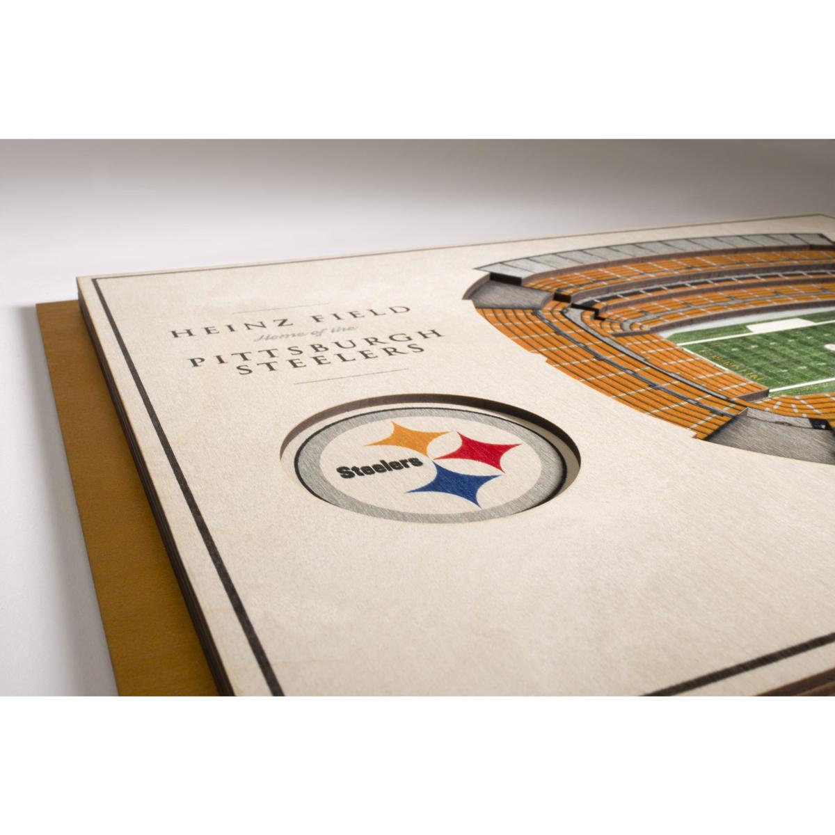 Pittsburgh Steelers Light Brown Black Men, Pittsburgh Steelers 3D