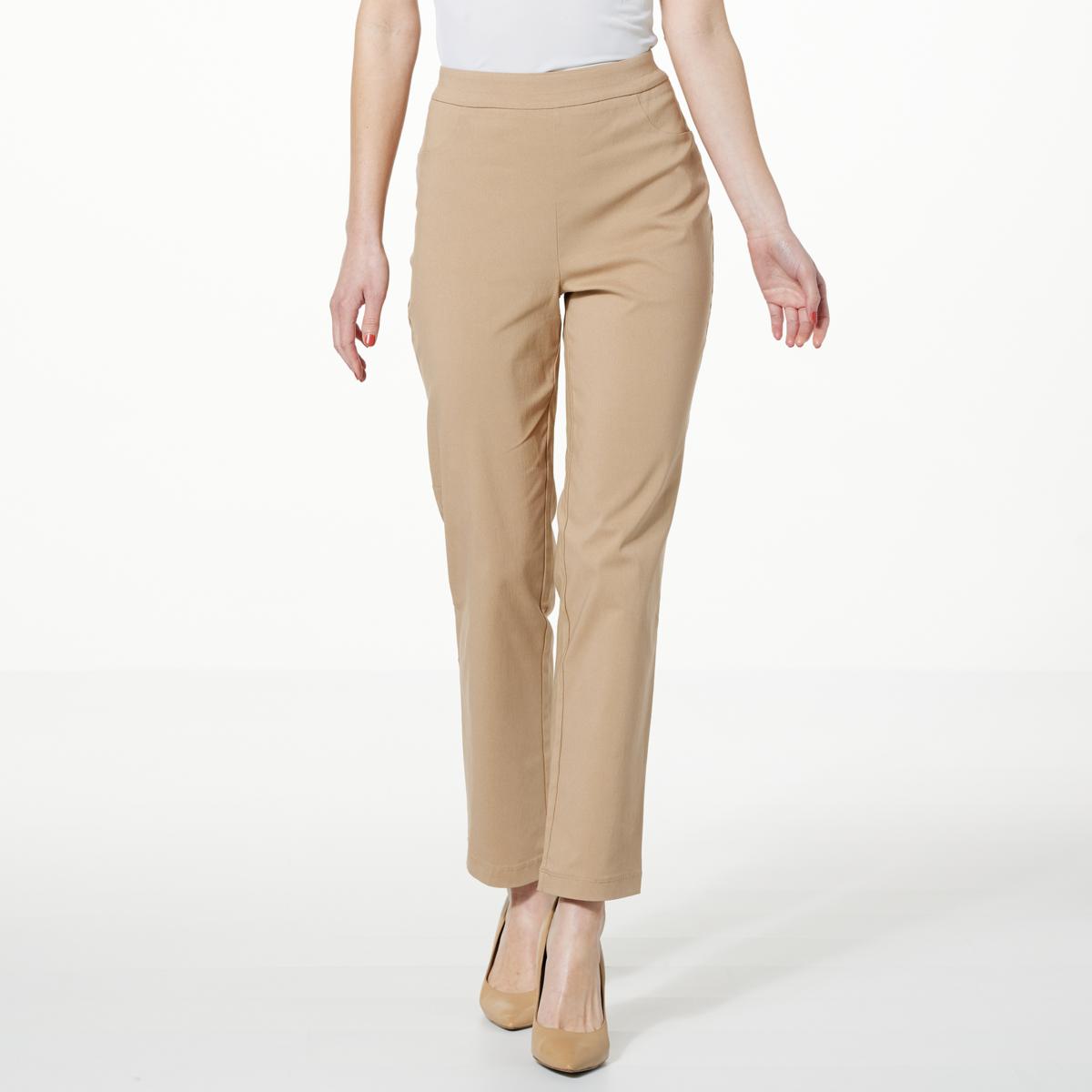 Nina Leonard Narrow Leg Pull-On Ankle Pant