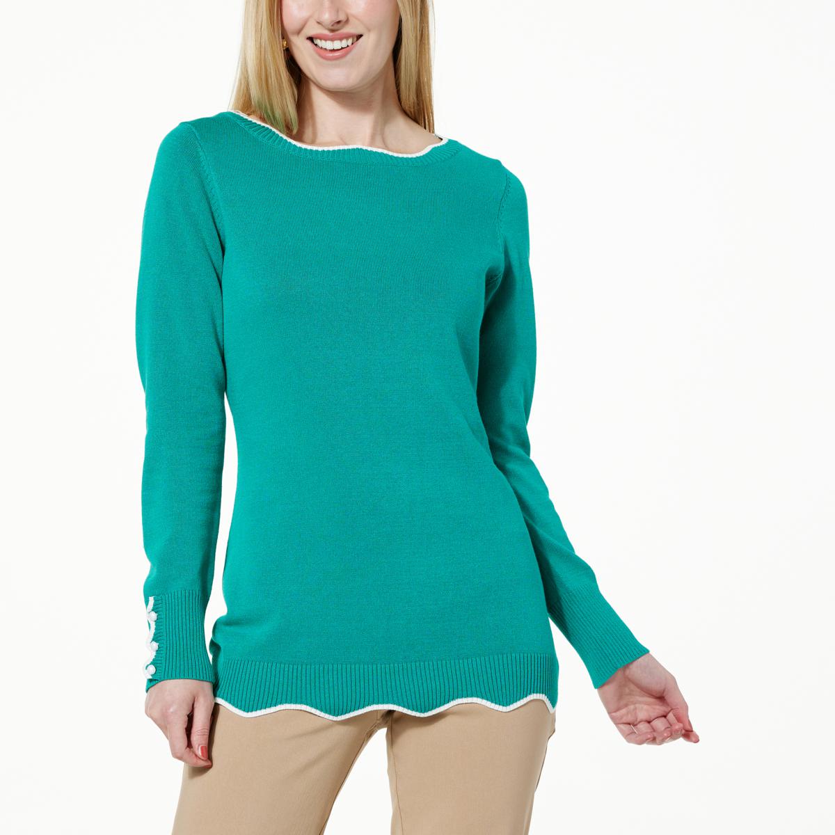 Women's Scoop Neck Pullover Sweaters