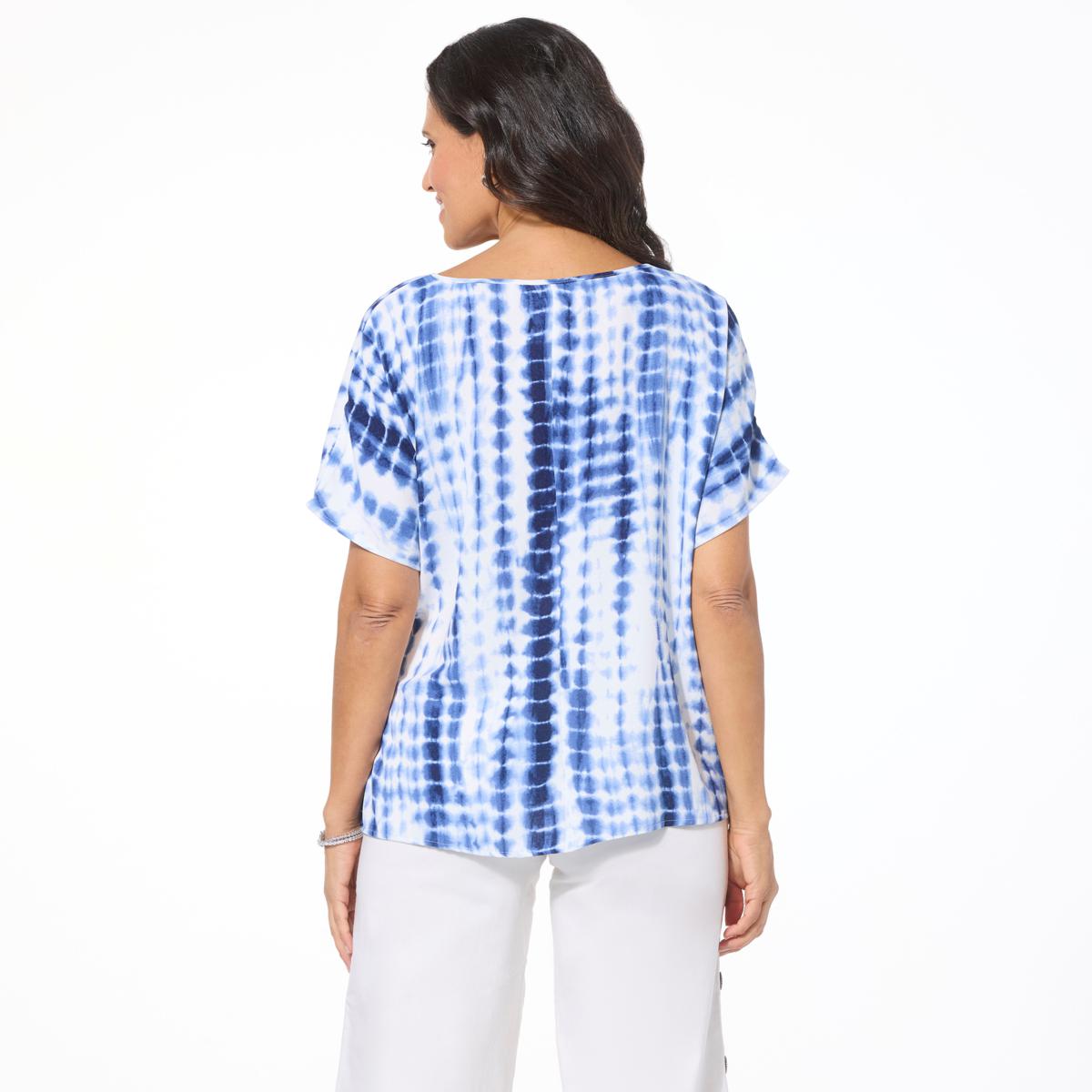 【祝開店！大放出セール開催中】 Nina Leonard Side Tie Boxy Top - 23440365 | HSN その他