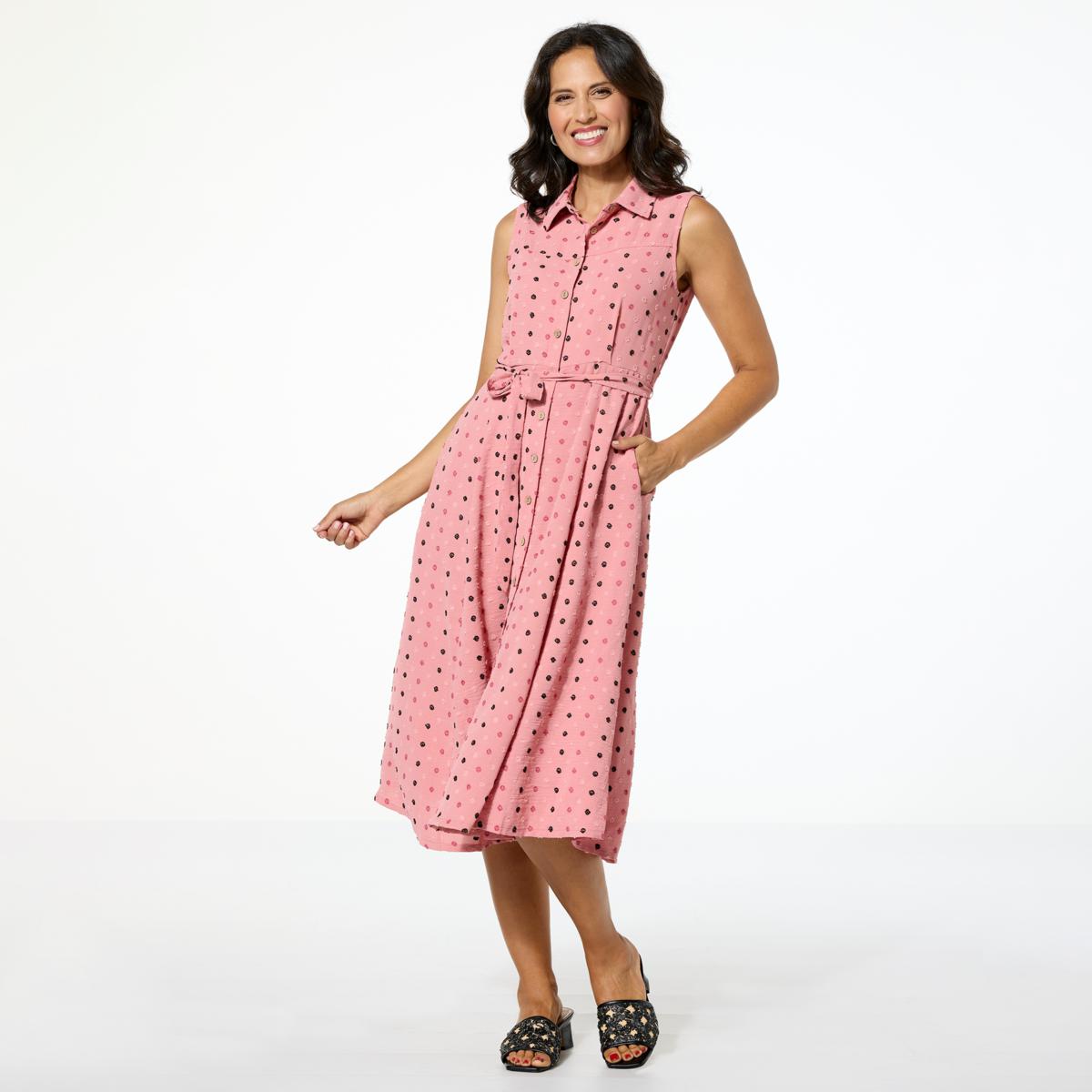 midi dress crinkle Nation LTD Claudine Midi Dress in Crinkle Stripe for Women, L