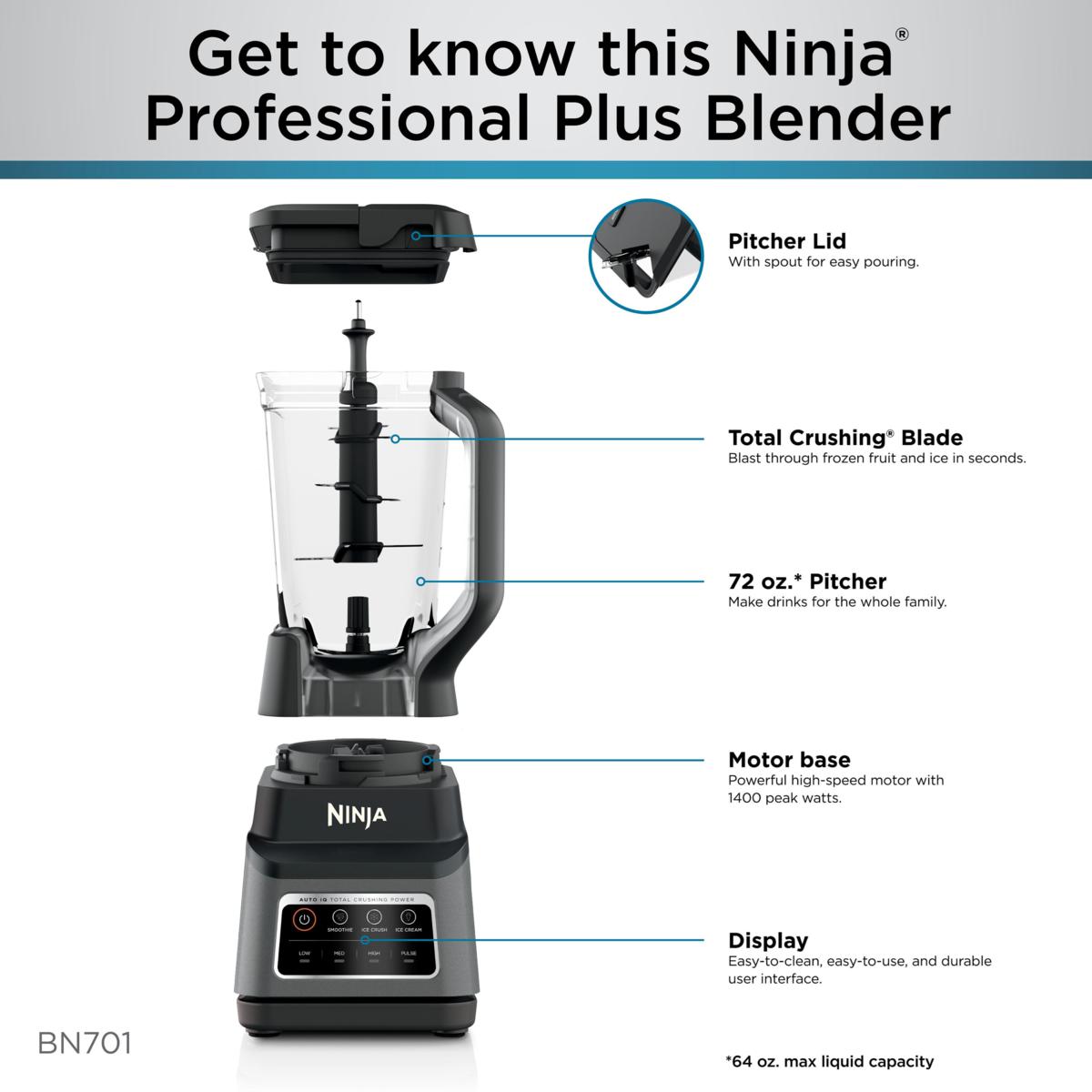 Ninja BN701 Professional Plus Blender with Auto-iQ