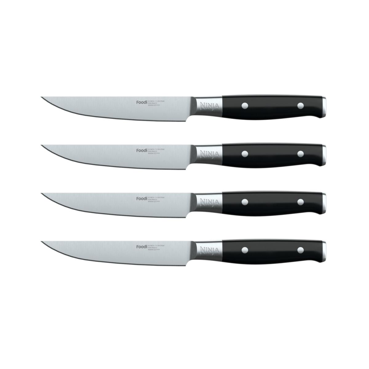 Ninja K32004 Foodi Neverdull System 4-piece Steak Knife Set, Premium 