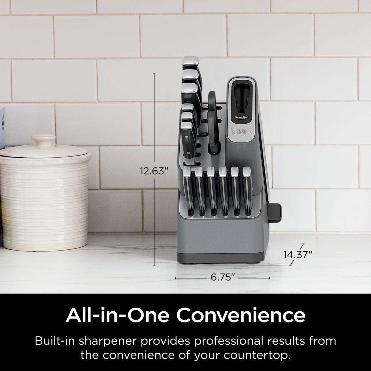Ninja K32014 Foodi NeverDull Premium Knife System 14 Piece Set | HSN