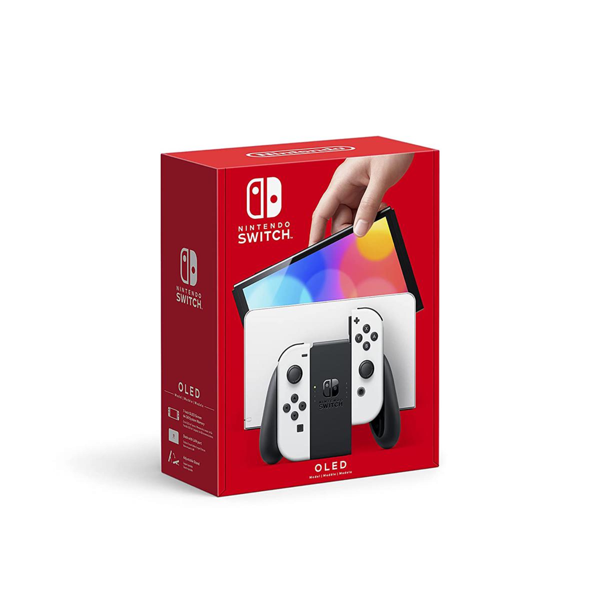 Nintendo Switch OLED Mario + Rabbids w/Controller, Case, Filter