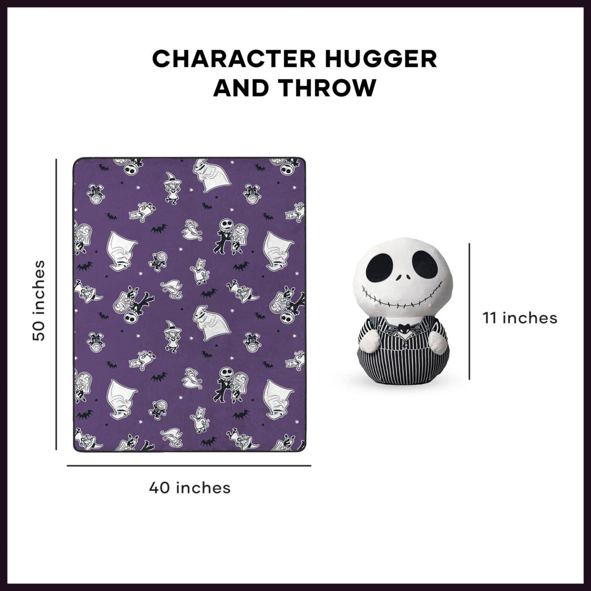 Disney Nightmare Before Christmas Throw with Hugger authentic Plush