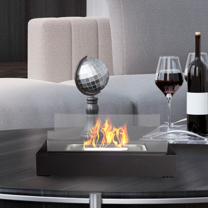 Northwest Ventless BioFuel Tabletop Fireplace Rectangular 9842624