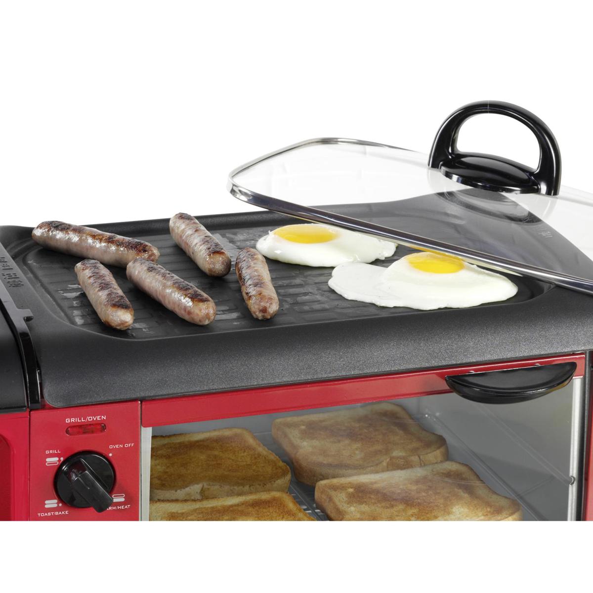 Nostalgia Retro Breakfast Station in Red | HSN