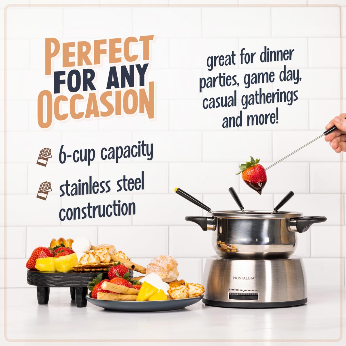 Nostalgia Stainless Steel Electric Fondue Pot | HSN