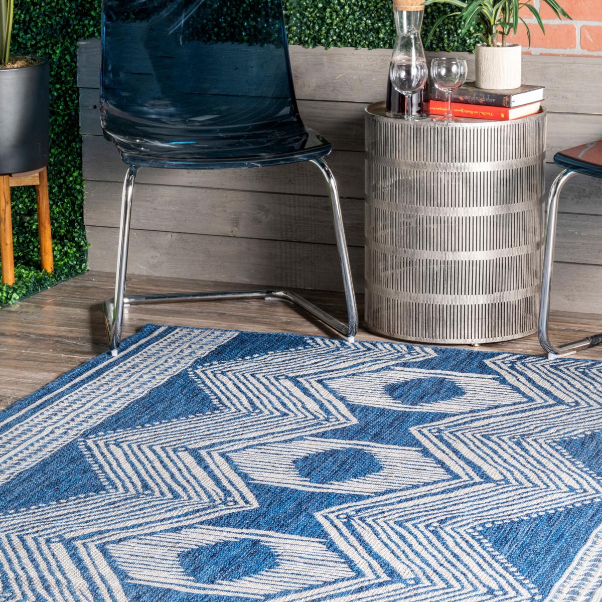 nuLOOM Serna Outdoor Area Rug, 6' 3 x 9