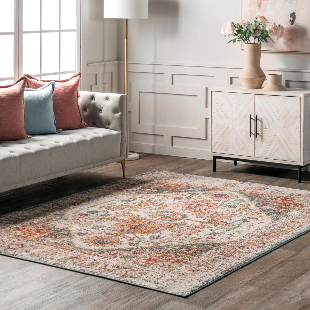 nuLOOM Justine Vintage Medallion Area Rug | HSN