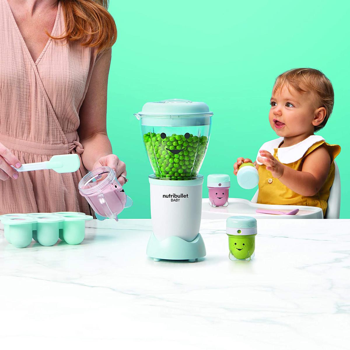 NutriBullet 16 oz. 2 Speed Baby Streamer and Blender White and