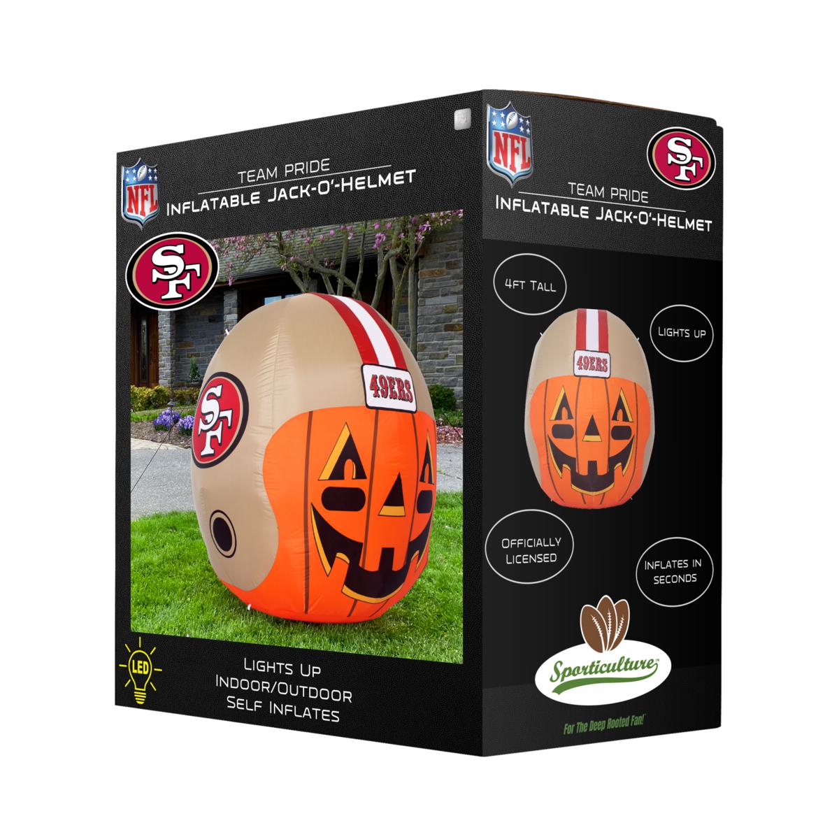 San Francisco 49ers: 2022 Outdoor Helmet - Officially Licensed NFL