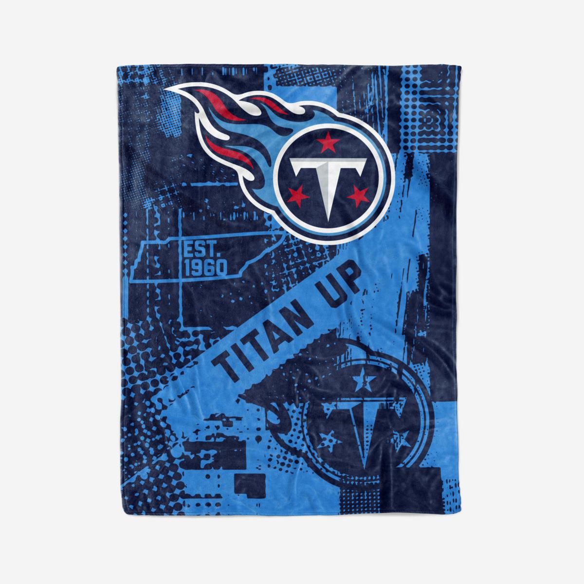 Offically Licensed NFL 60 x 80 Raschel Throw - Titans