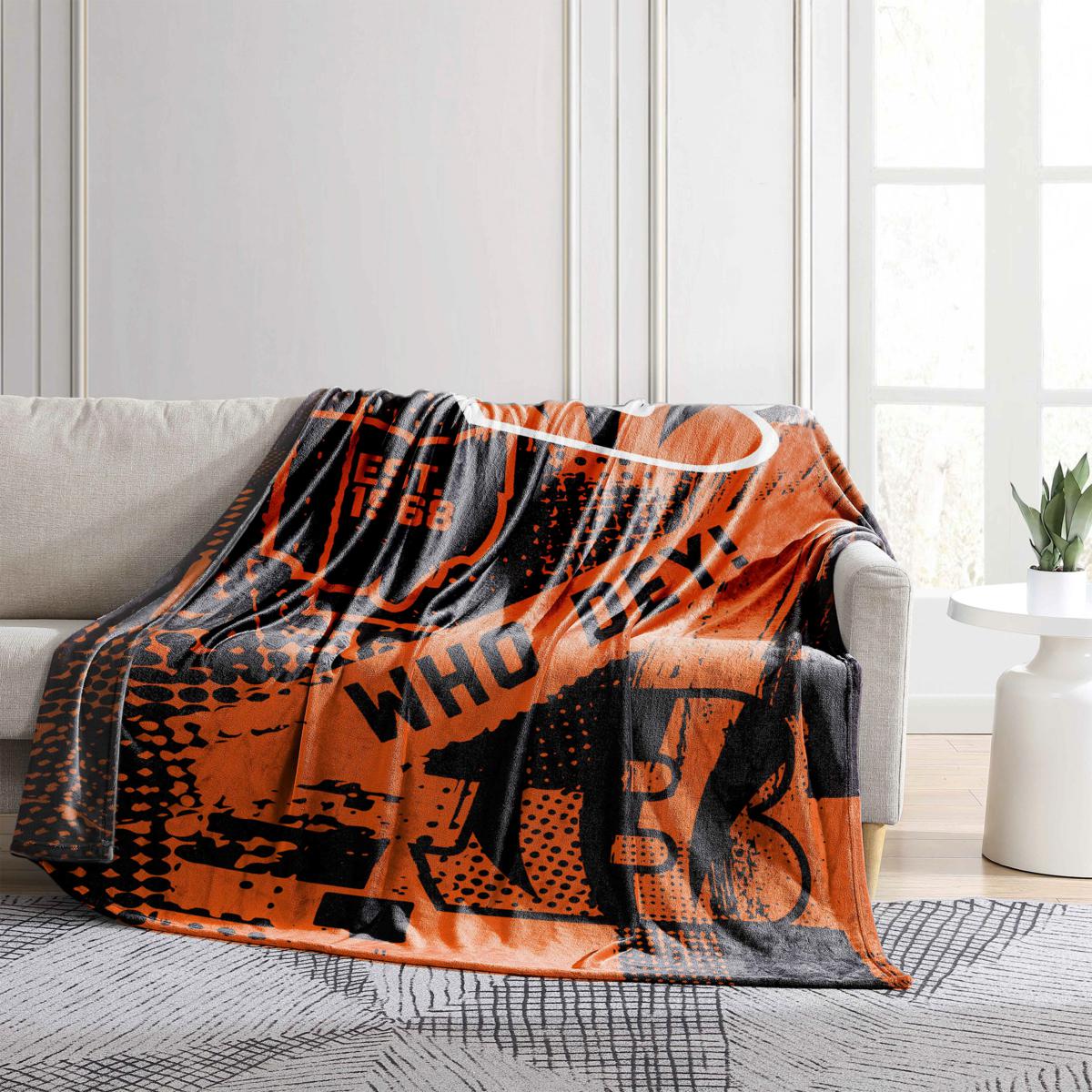 Cincinnati Bengals Blankets, Throw Blankets, Bengals Knit Blanket