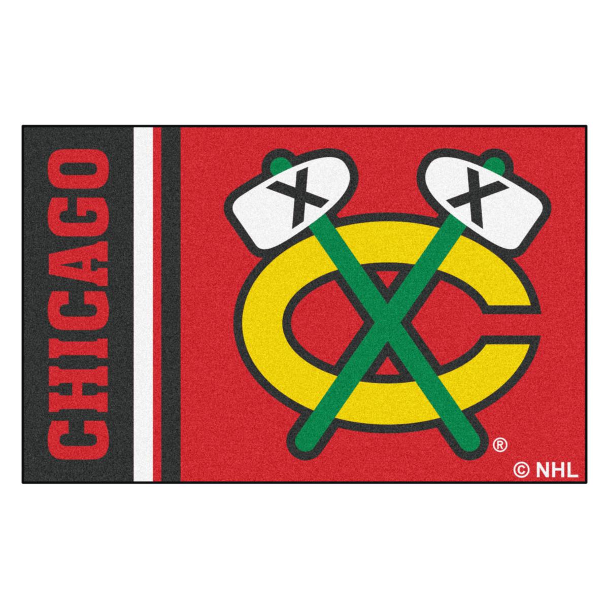 Officially Licensed Chicago Blackhawks Uniform Rug - 19