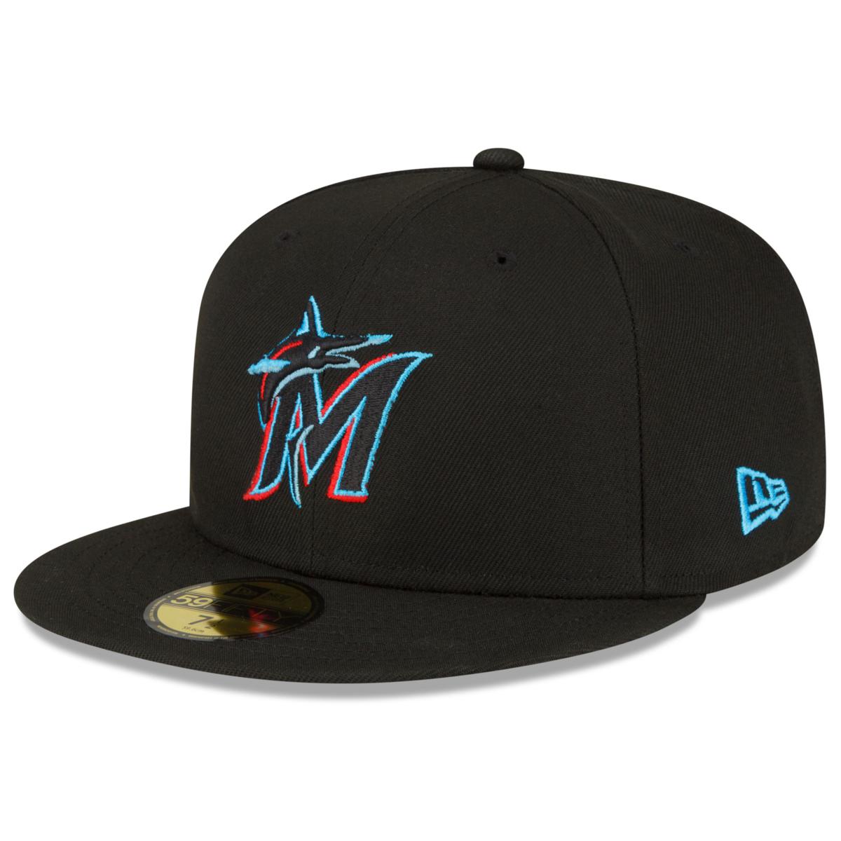 Officially Licensed Fanatics MLB Men's Marlins Replica Fitted Hat