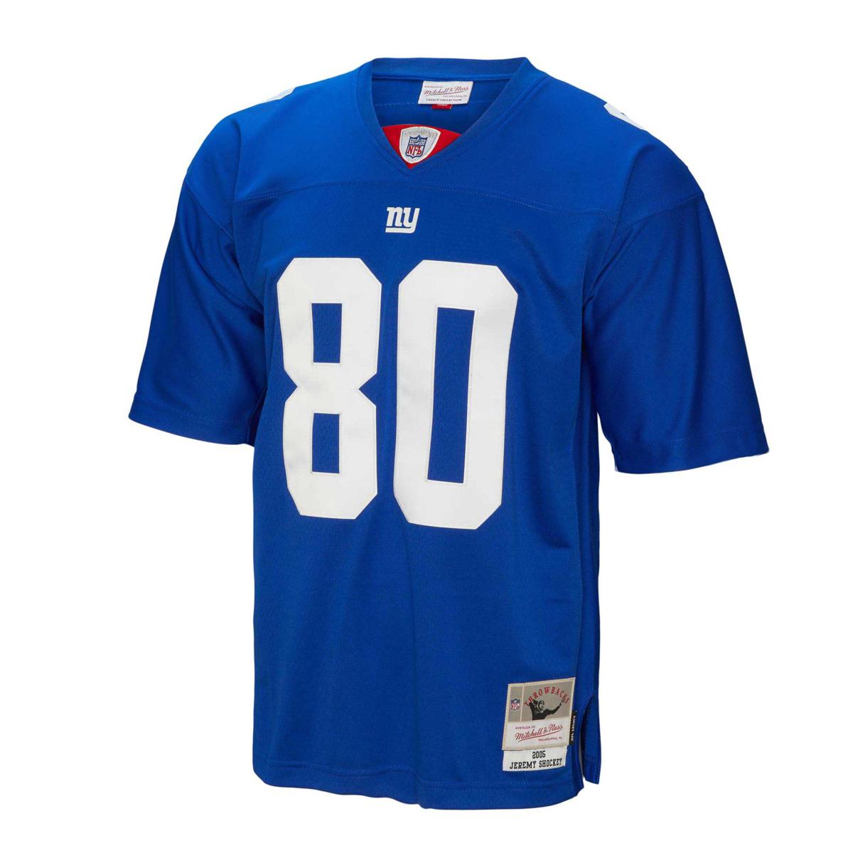 Men's Mitchell & Ness Tiki Barber Royal New York Giants Legacy Replica  Jersey