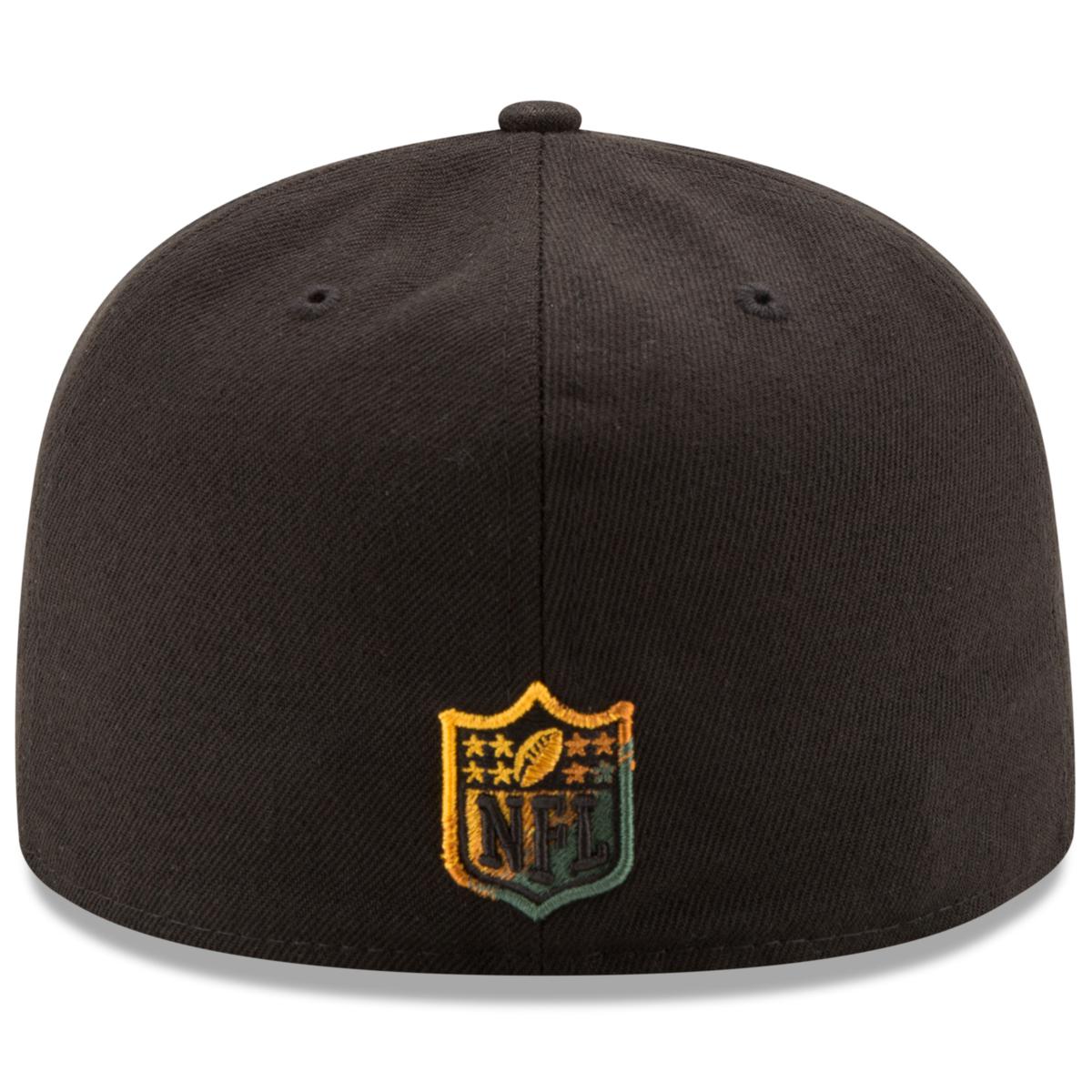 Officially Licensed Men's New Era Packers Color Dim Fitted Hat