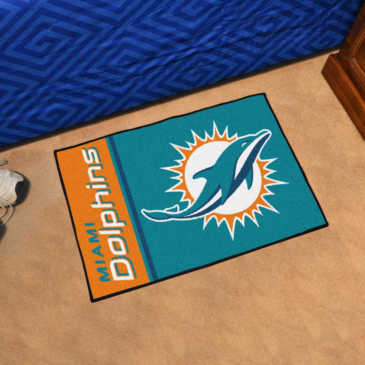 Officially Licensed Miami Dolphins Uniform Rug - 19in. x 30in. - NFL