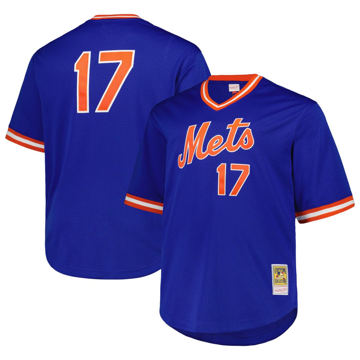 Men's Darryl Strawberry New York Mets Coop Player Replica Jersey