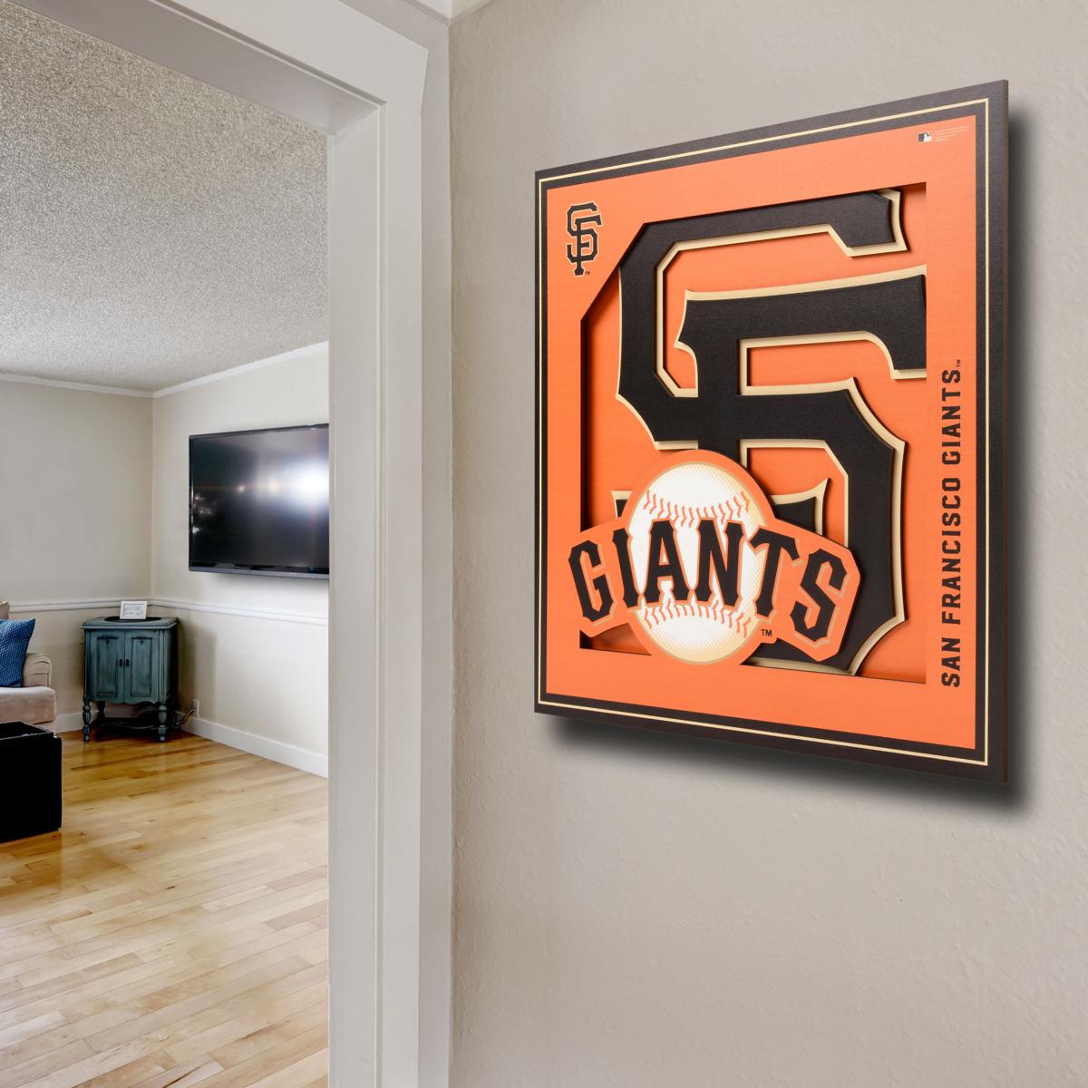 Officially Licensed MLB 3D Logo Series 12 x 12 Wall Art-San Francisco