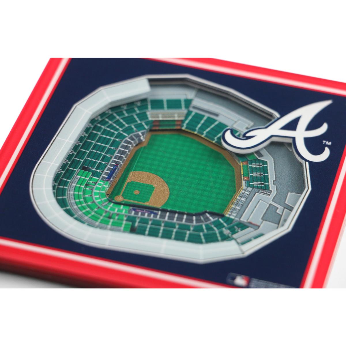 YouTheFan MLB Atlanta Braves 6 in. x 19 in. 3D Stadium Banner