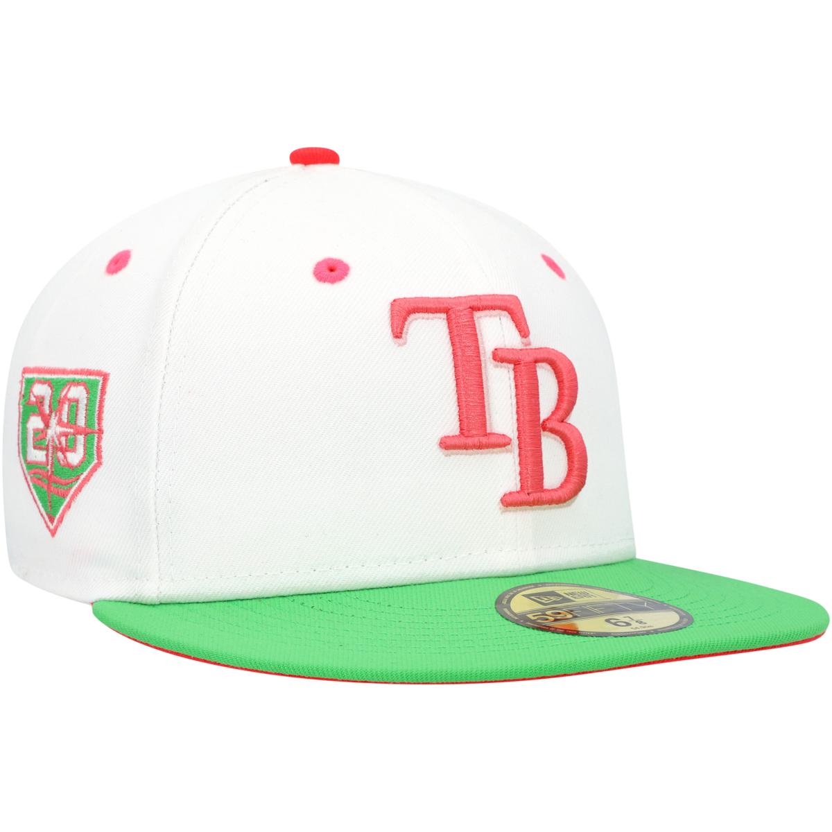 Men's Tampa Bay Rays New Era Green 20th Anniversary Color Fam Lime  Undervisor 59FIFTY Fitted Hat